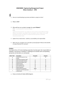 CPM Project Management Assignment: Bank Branch Setup
