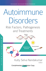 Autoimmune Disorders: Risk Factors, Pathogenesis & Treatments