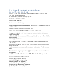 High School English Graduation Exam 2025 - Code 1105
