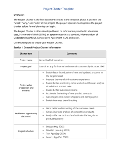 Project Charter Template: Initiate Projects with Acme Health Innovations
