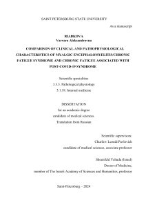 ME/CFS & Post-COVID Fatigue: Clinical & Pathophysiological Comparison