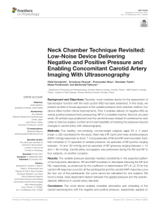 Neck Chamber Technique & Carotid Artery Imaging