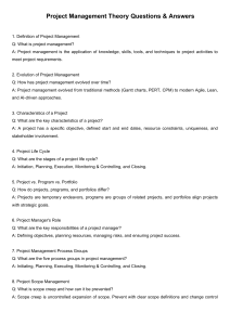 Project Management Theory Q&A: Key Concepts & Processes