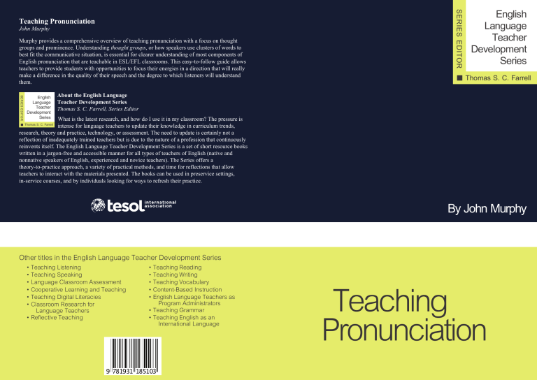 Teaching Pronunciation: A Guide for ESL/EFL English Language Teachers