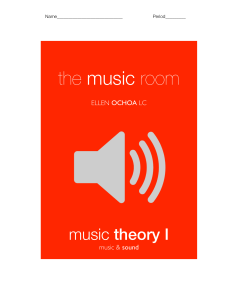 Music Theory Workbook: Sound, Hearing, and Scales