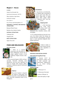 Philippine Regions: Ilocos, Pangasinan, Batanes - Culture & Delicacies