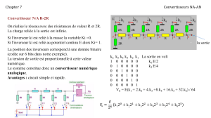 Convertisseur N/A R-2R : Principe et formules
