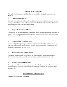 AI in Teaching: 5th Grade Science Weather Lesson Activities