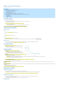 Learning & Memory: Stages, Effective Techniques, and Forgetting Curve
