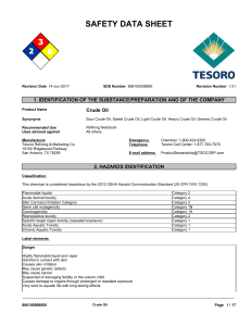 Crude Oil Safety Data Sheet: Hazards, Handling & Emergency Info