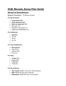 DCM: Mercado de Deuda Mexicano y Bonos Plain Vanilla