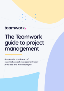 Project Management Guide: Best Practices & Methodologies