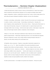 Thermodynamics Revision: Key Concepts & Laws