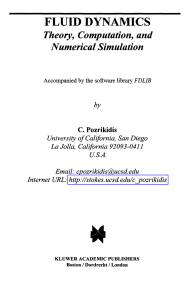 Fluid Dynamics: Theory, Computation, and Numerical Simulation Textbook