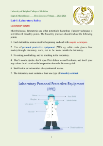 Lab Safety & Diagnostic Microbiology: College Lab Manual