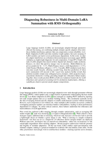 LoRA Robustness: RMS Orthogonality for Multi-Domain LLMs