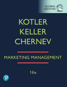 Marketing Management 16th Edition by Kotler, Keller, Chernev
