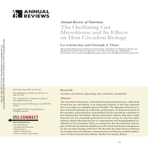 Gut Microbiome & Circadian Rhythms: A Review