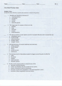 Neuron & Neural Impulse Quiz - Psychology