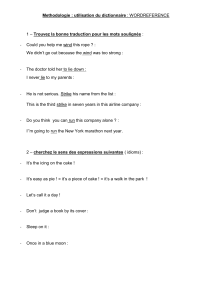 English Vocabulary & Idioms Worksheet