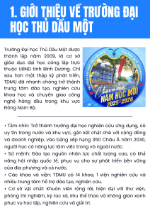 Prehľad Univerzity Thủ Dầu Một