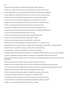 Physics & Astronomy Study Guide: Forces, Energy, Motion, Space