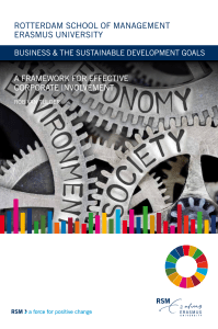 Business & SDGs: A Framework for Effective Corporate Involvement