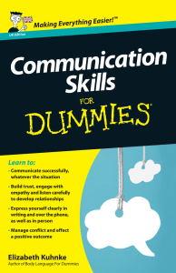 Communication Skills For Dummies: Master Interpersonal & Professional Communication