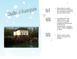 Safa Mosque: History, Location & Significance in Goa