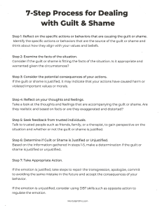 7-Step Process for Dealing with Guilt & Shame | Mental Health Guide