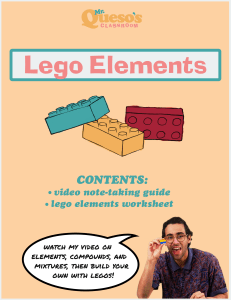 Lego Elements: Elements, Compounds & Mixtures | Mr. Queso's Classroom