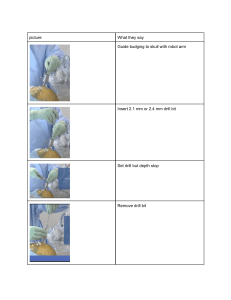Robot-Guided Skull Drilling & Electrode Insertion Surgical Protocol