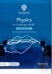 Physics for Cambridge IGCSE Coursebook