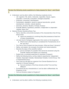 Biology & Chemistry Study Guide: Quiz 1 & Exam 1 Prep
