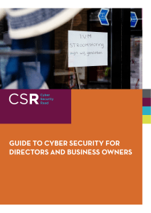 Cyber Security Guide for Directors & Business Owners | Risk Management
