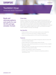 TestMAX Vtran: Advanced Vector Translation Datasheet