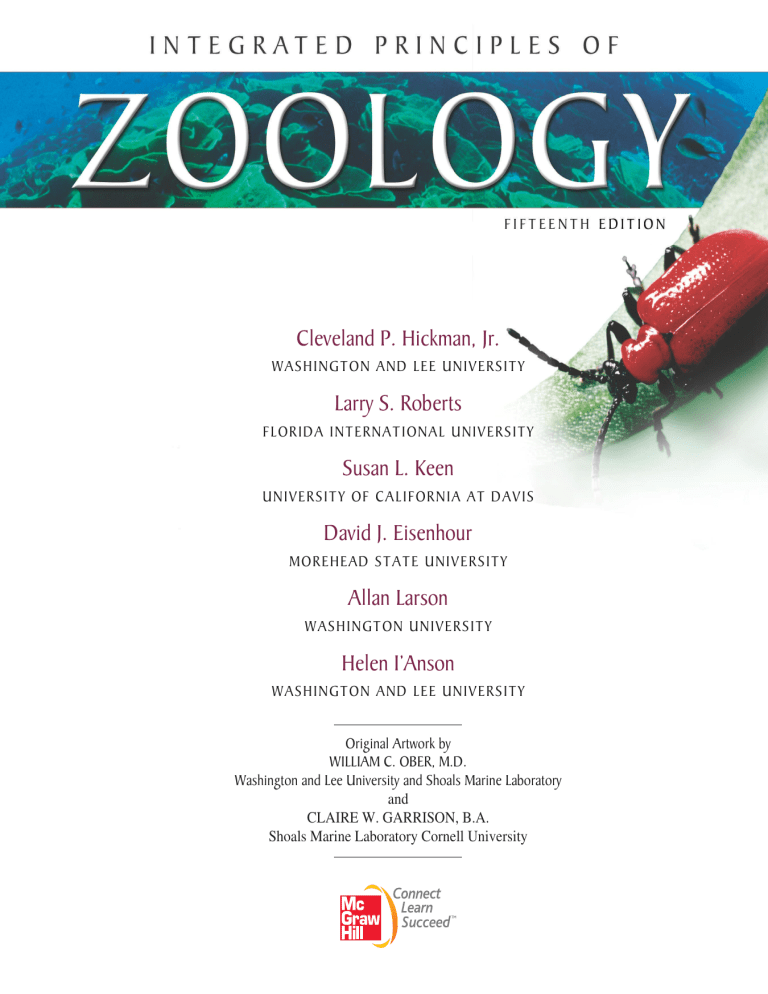 Integrated Principles of Zoology Textbook