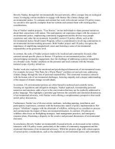 Beverly Naidus: Environmental Art, Policy, and Community Engagement