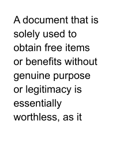 Worthless Documents: Exploiting Systems and Undermining Integrity