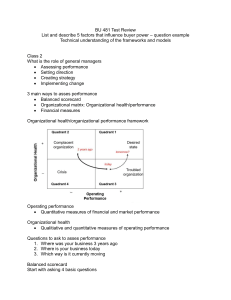 BU 481 Test Review: Strategy & Industry Analysis
