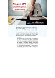 NIA para EMC: Norma Internacional de Auditor&iacute;a para EMC