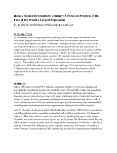India's Human Development Journey: HDI Analysis