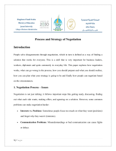 Negotiation Process & Strategy: A Comprehensive Guide