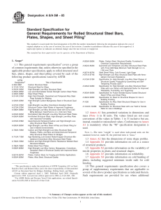 Steel Structural Requirements: ASTM A6/A6M Standard