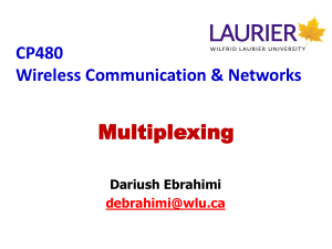 Multiplexing in Wireless Communication & Networks
