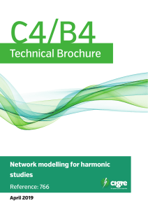 Network Modeling for Harmonic Studies: Technical Brochure