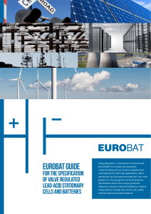 EUROBAT Guide: VRLA Stationary Battery Specification & Use