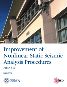 FEMA 440: Improvement of Nonlinear Static Seismic Analysis Procedures