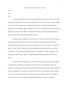 Infidelity in Kate Chopin's "The Storm": An Analysis