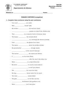 Past Continuous Exercises - English Grammar Practice Worksheet